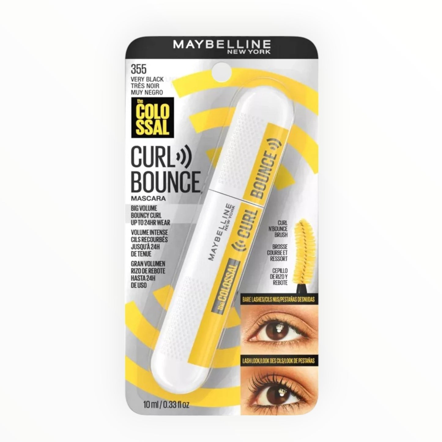 Máscara Maybelline Curl Bounce Very Black 355
